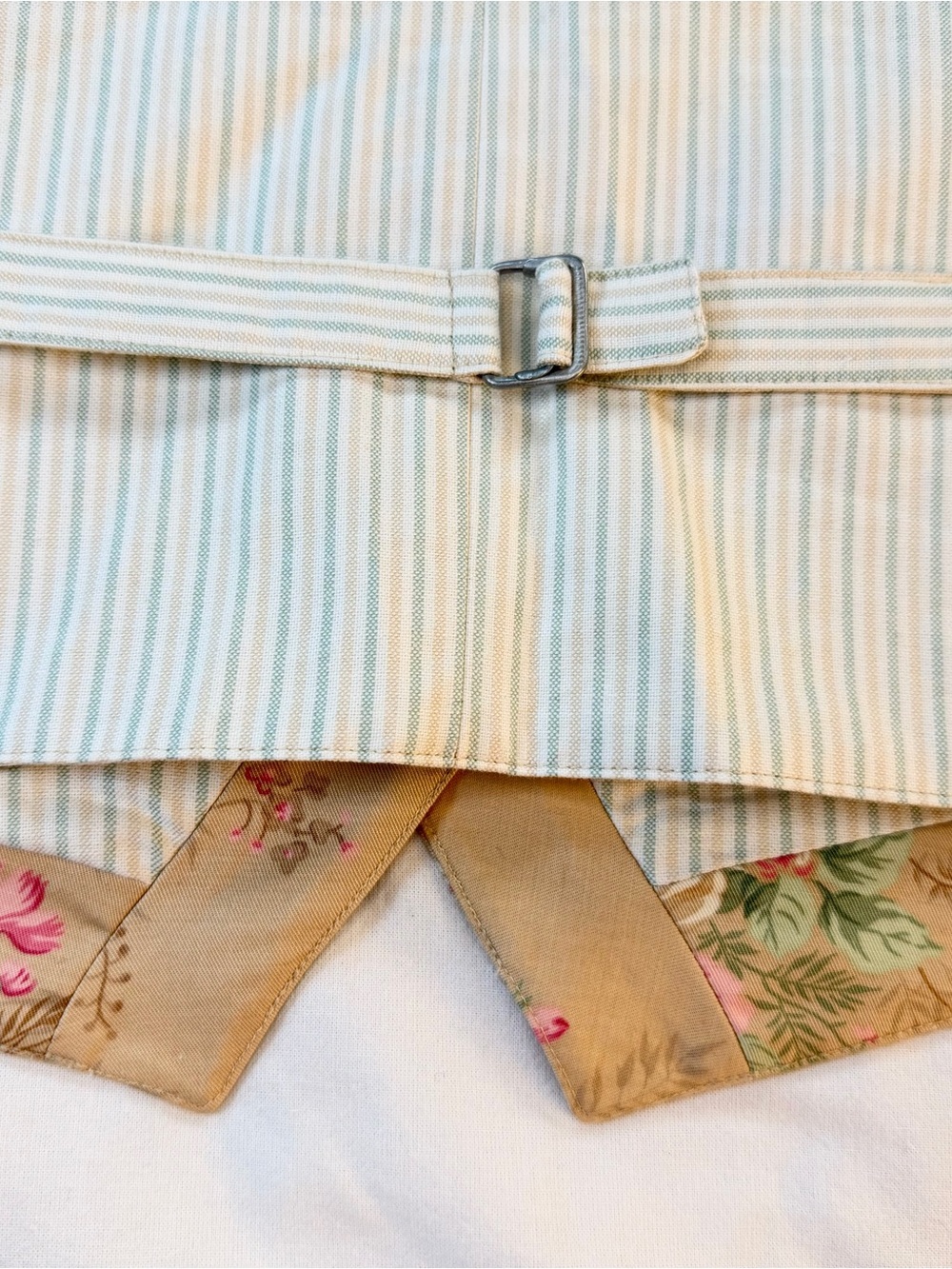Vintage 90’s Lauren Ralph Lauren Cottagecore Vest Beige with Pink Roses Size 3X - Picture 7 of 10